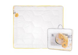 Kołdra antyalergiczna 180x200 Bee Soft Satyna baw ciepła 1600g biała AMZ