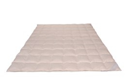 Kołdra z puchu 70% 155x200 Standardowa Letnia 400g kremowa Piórex