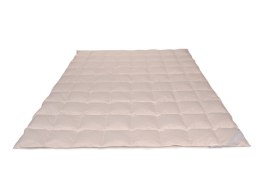 Kołdra z puchu 70% 200x220 Standardowa Letnia 660g kremowa Piórex