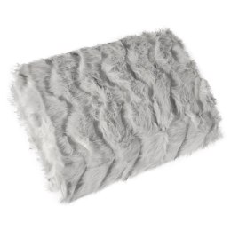 Narzuta dekoracyjna 150x180 Oxana stalowa włochacz pikowana fale