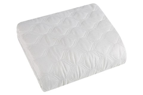 Narzuta na łóżko 170x210 Pola Biała 3765 pikowana orientalny wzór srebrne nitki Narzuta na łóżko 170x210 Pola Biała 3765 pikowana orientalny wzór srebrne nitki
