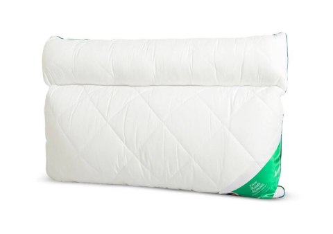 Poduszka anatomiczna 50x60 2 komorowa z wałkiem z mikrofibry 600g biała AMZ Poduszka anatomiczna 50x60 2 komorowa z wałkiem z mikrofibry 600g biała AMZ