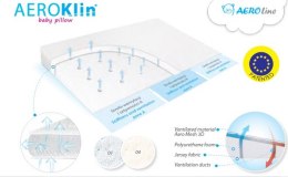 Poduszka dla niemowląt 60x36 Aero Klin biała
