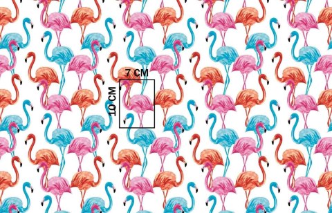 Pościel bawełniana 100x135 1400E biała flamingi kolorowe wakacyjny wzór 120N Pościel bawełniana 100x135 1400E biała flamingi kolorowe wakacyjny wzór 120N