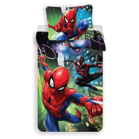 Pościel bawełniana 140x200 Spiderman 2826 Człowiek Pająk nad ulicami w mieście poszewka 70x90 Pościel bawełniana 140x200 Spiderman 2826 Człowiek Pająk nad ulicami w mieście poszewka 70x90