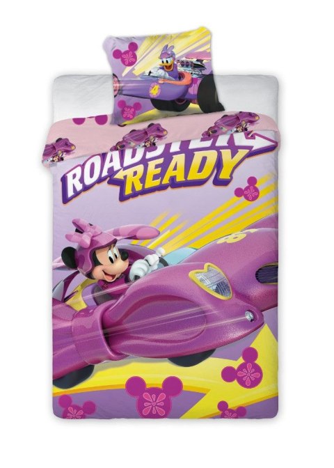Pościel bawełniana 160x200 Myszka Minnie w wyścigówce 4744 Pościel bawełniana 160x200 Myszka Minnie w wyścigówce 4744