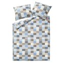 Pościel z kory 160x220 96/1 Paczłork niebieski na guziki 100% bawełna gruba Pościel z kory 160x220 96/1 Paczłork niebieski na guziki 100% bawełna gruba