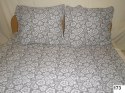 Pościel z kory 180x200 173 szara białe kwiatki guziki 100% bawełna gruba Pościel z kory 180x200 173 szara białe kwiatki guziki 100% bawełna gruba