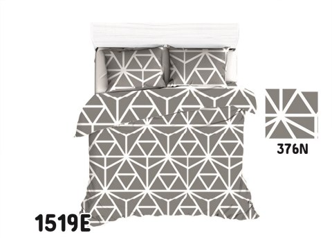 Poszewka bawełniana 40x40 1519E szara biała geometryczna 376N Poszewka bawełniana 40x40 1519E szara biała geometryczna 376N