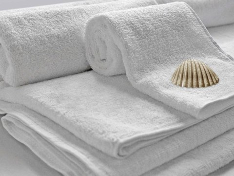 Ręcznik Hotelowy 50x100 gładki biały 500 g/m2 Ręcznik Hotelowy 50x100 gładki biały 500 g/m2