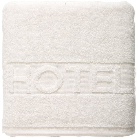 Ręcznik hotelowy 3 50x100 biały 01 napis hotel 500 g/m2 Eurofirany Ręcznik hotelowy 3 50x100 biały 01 napis hotel 500 g/m2 Eurofirany