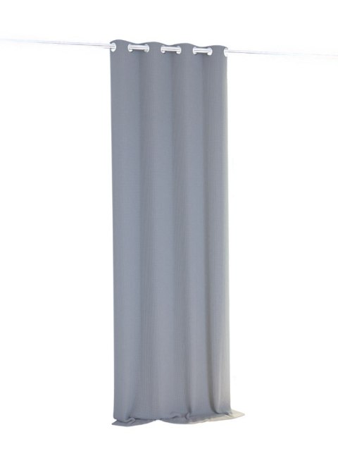 Zasłona zaciemniająca 140x250 srebrna gotowa na przelotkach Hold Blackout Zasłona zaciemniająca 140x250 srebrna gotowa na przelotkach Hold Blackout